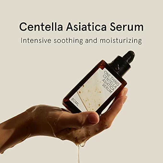 ONE THING CENTELLA ASIATICA SERUM 80ML | HYDRATING SOOTHING AMPOULE FOR FACE, BARRIER REPAIR, IRRITATED FACIAL SKIN, FINE LINES, CRUELTY FREE | KOREAN SKIN CARE - Image 2